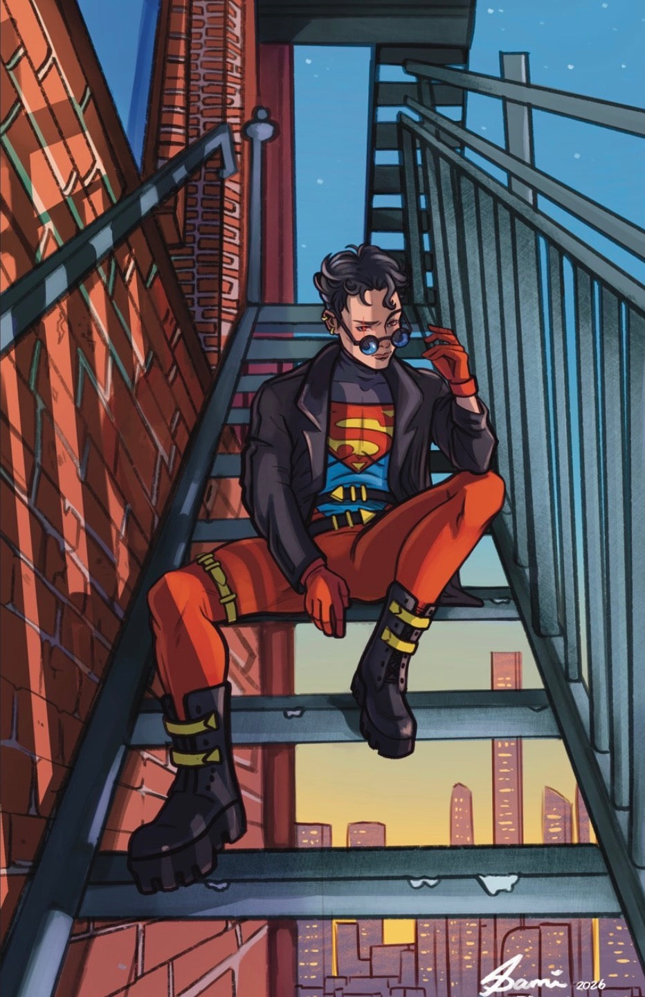DDD - Boy on fire escape